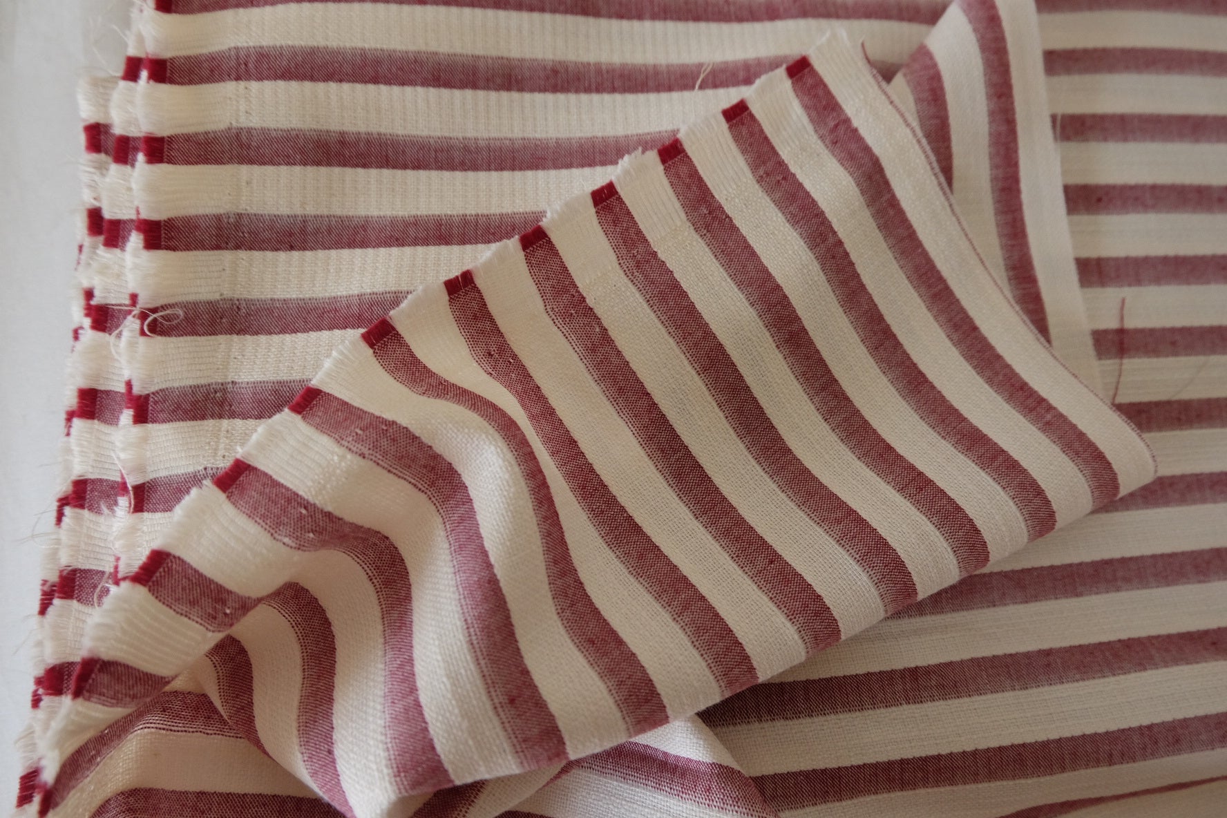 Yarn-Dyed Cotton Linen Stripe Fabric – 2.2 yd