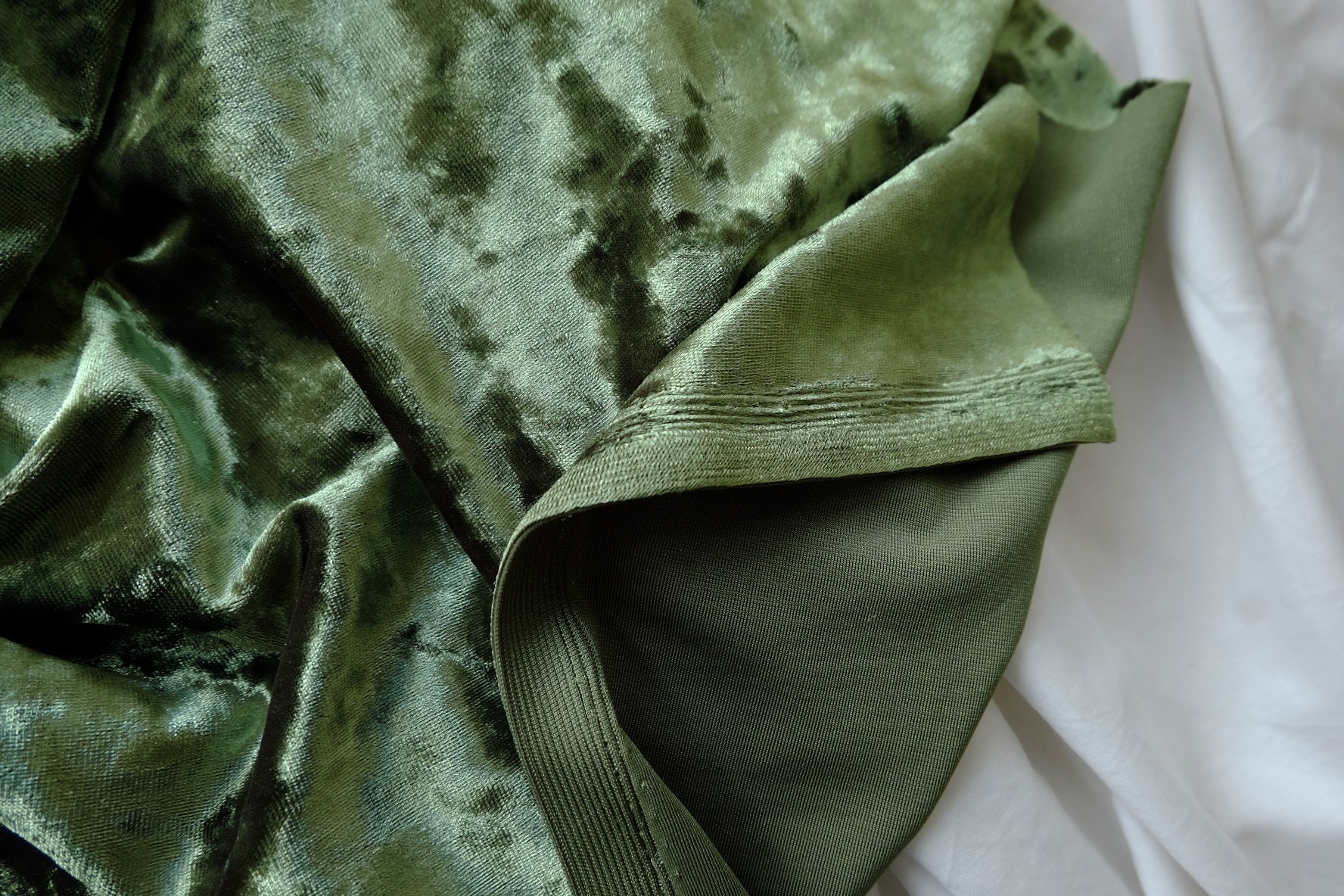 Forest Green Crushed Velvet – 2.2 yd