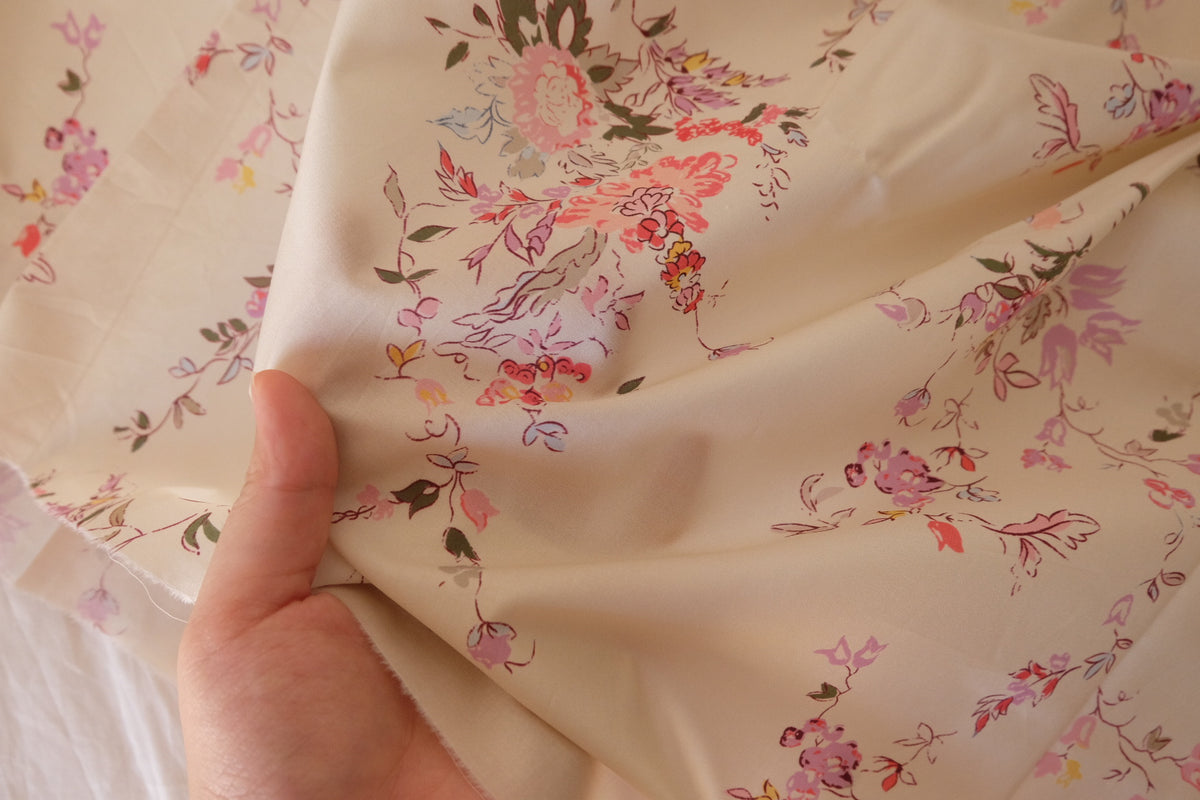Vintage Blush Garden Cotton Poplin – 3.28 yd