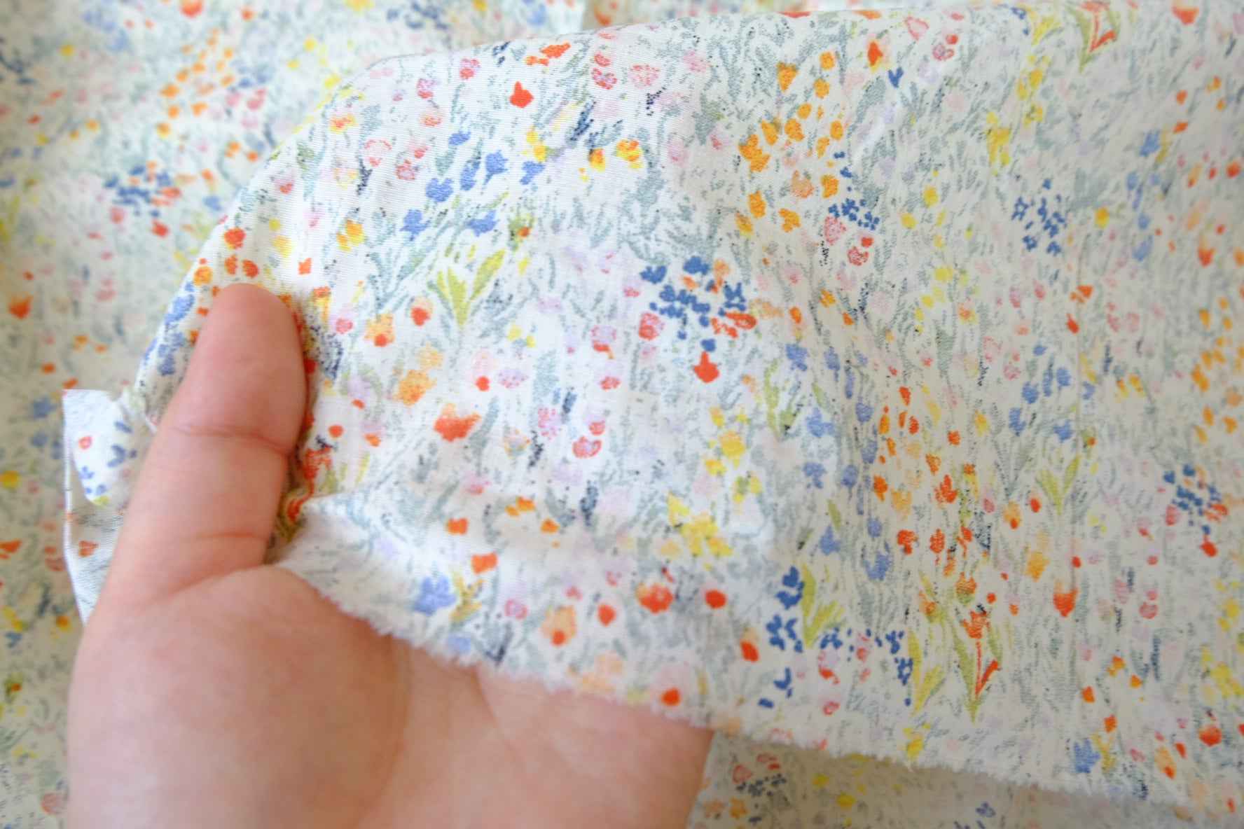 Soft Wildflower Cotton Fabric — 1.86 yd