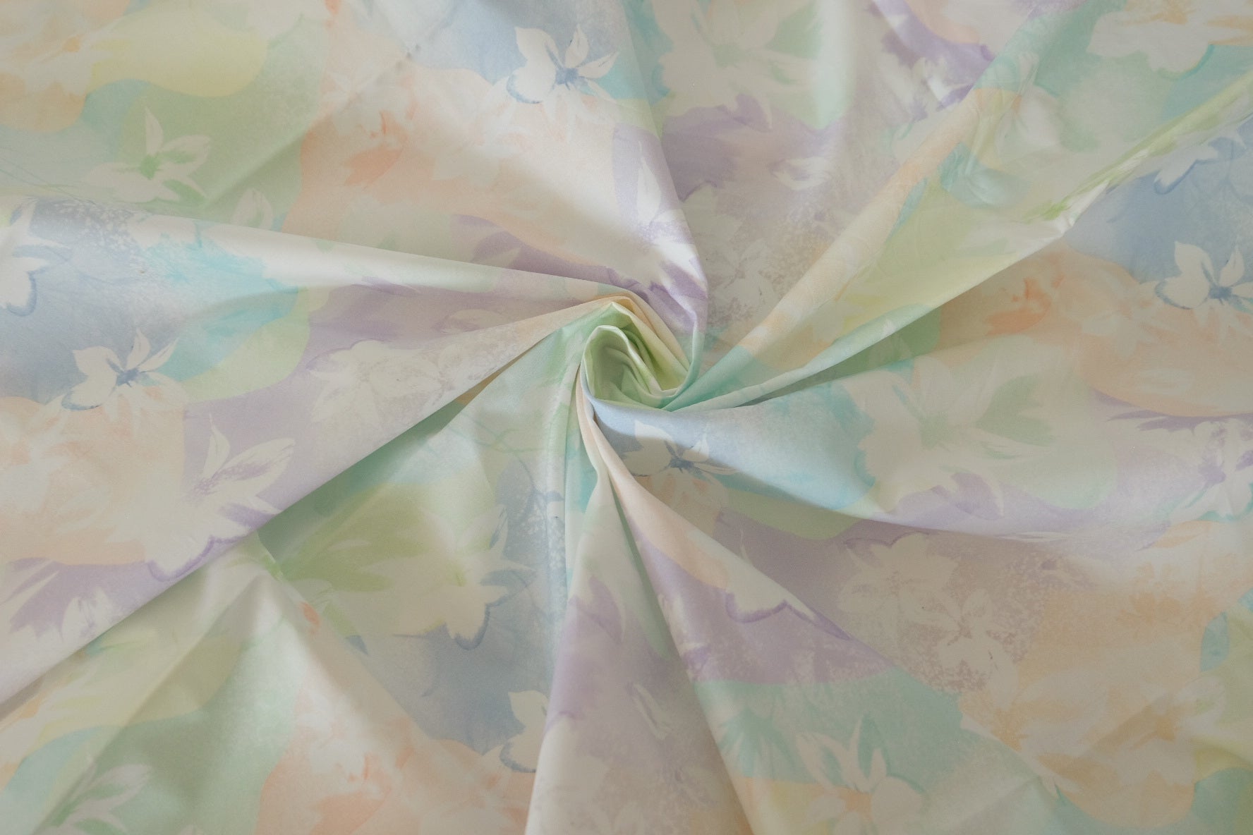 Dreamy Pastel Watercolor Cotton Poplin Fabric – 3.3 yd