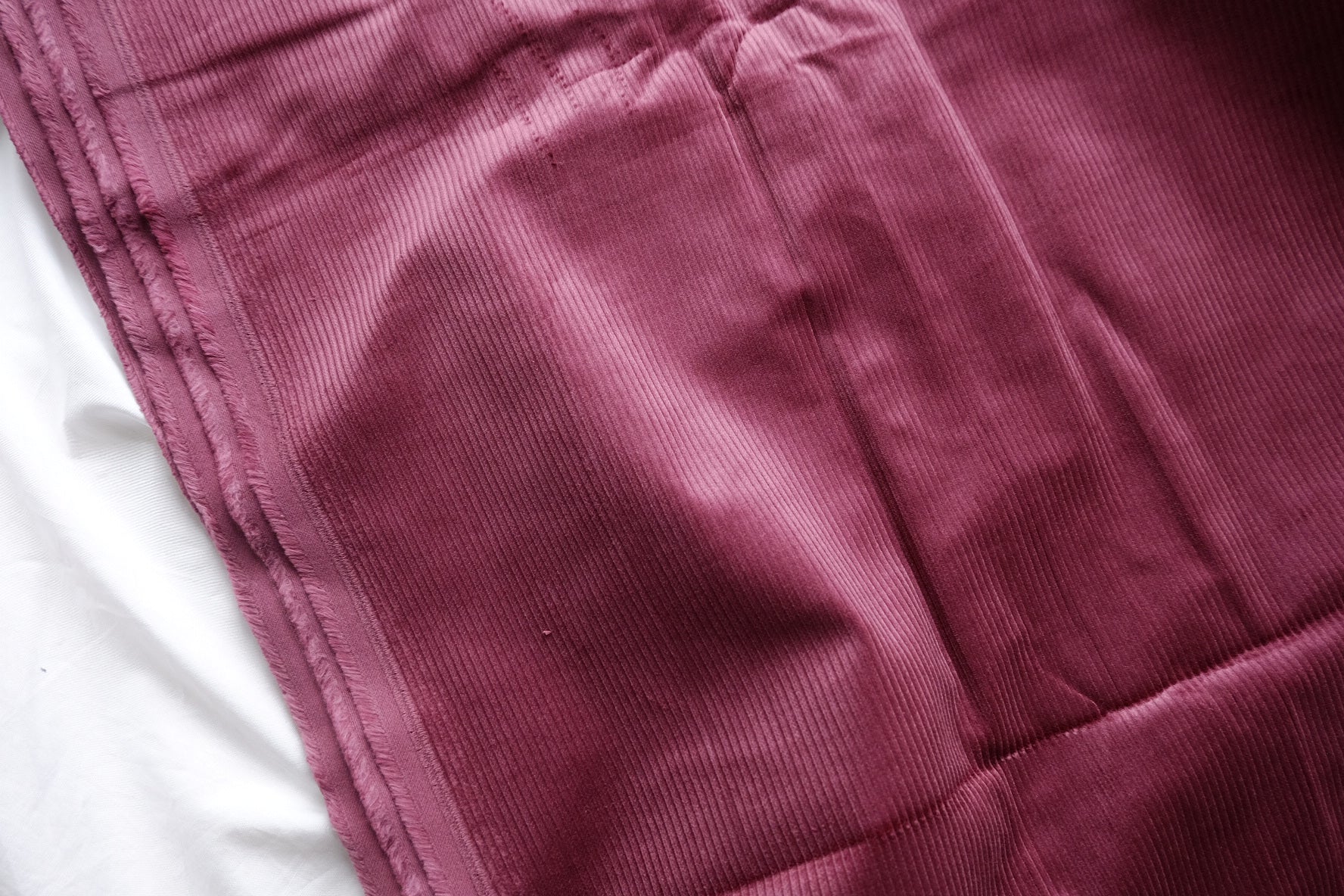 Burgundy Cotton Corduroy – 3.3 yd