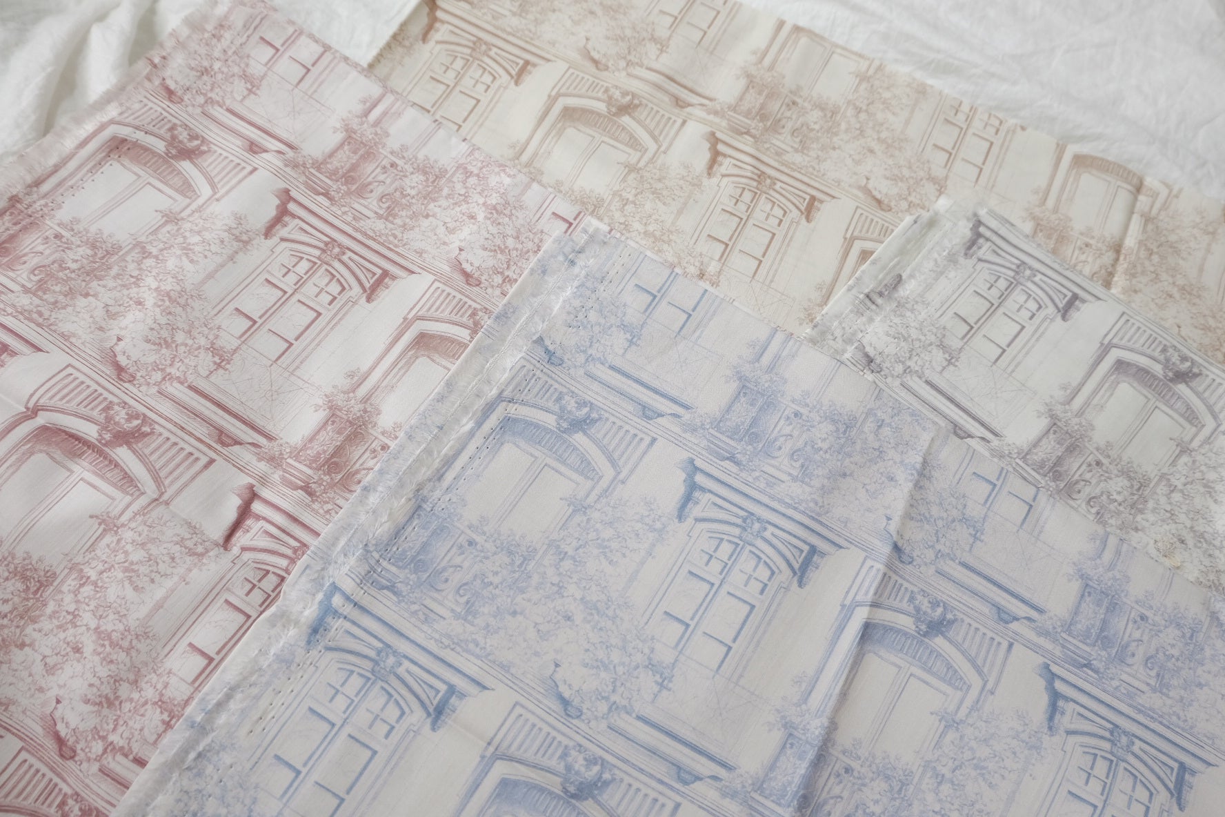 Architectural Toile Cotton Lawn Bundle — 3.5 yd Total