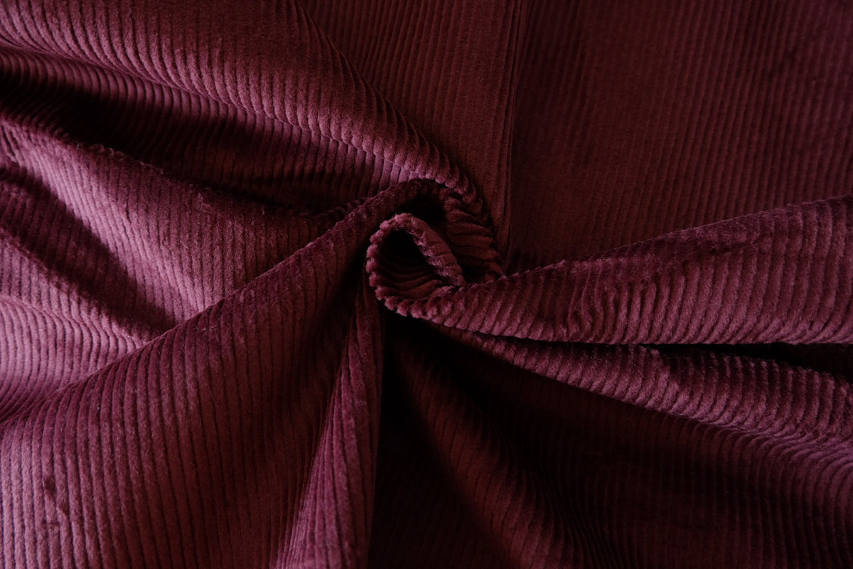 Mulberry Wine Plush Cotton Corduroy – 2.19 yd