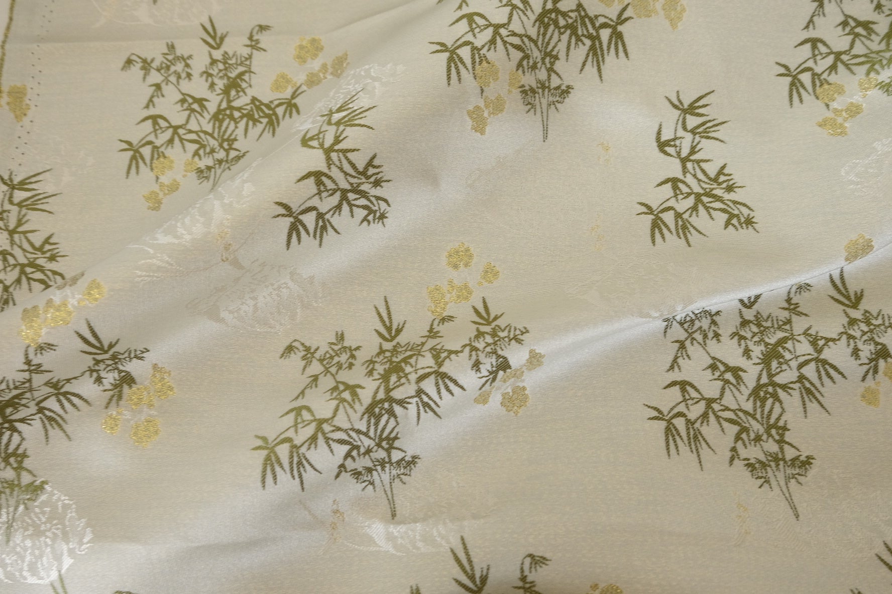 Golden Bamboo Jacquard Brocade Fabric – 2.2 yd
