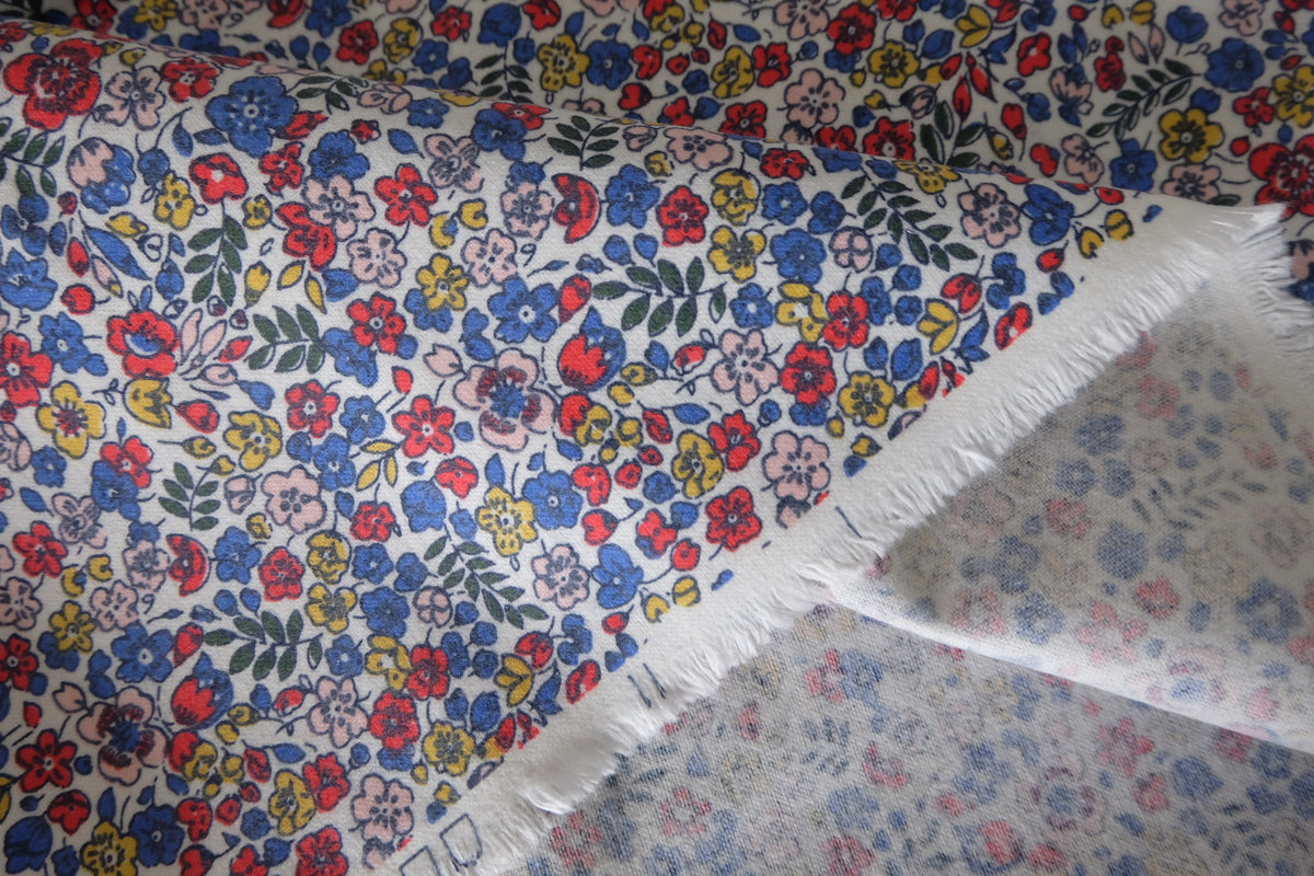 Colorful Meadow – Soft Brushed Cotton Fabric | 3.3 yards