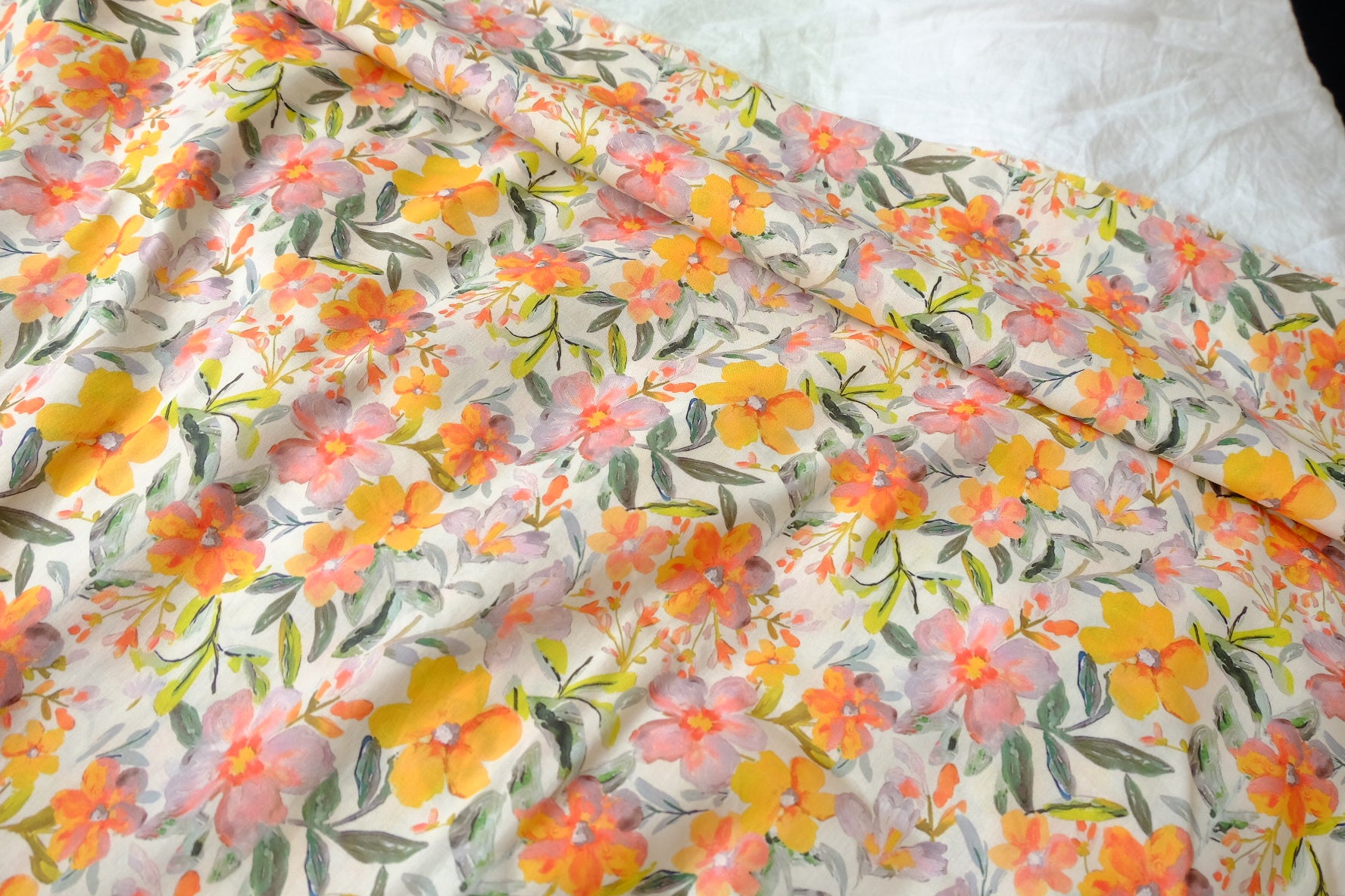 Watercolor Meadow Cotton, 2.2 Yards