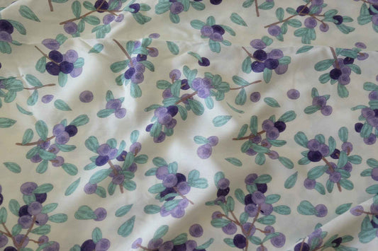 Purple Berry Rayon Challis Fabric – 3.3 yd
