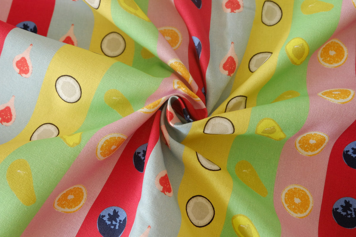 Fruit Stripe Linen Cotton – 2.2 yd