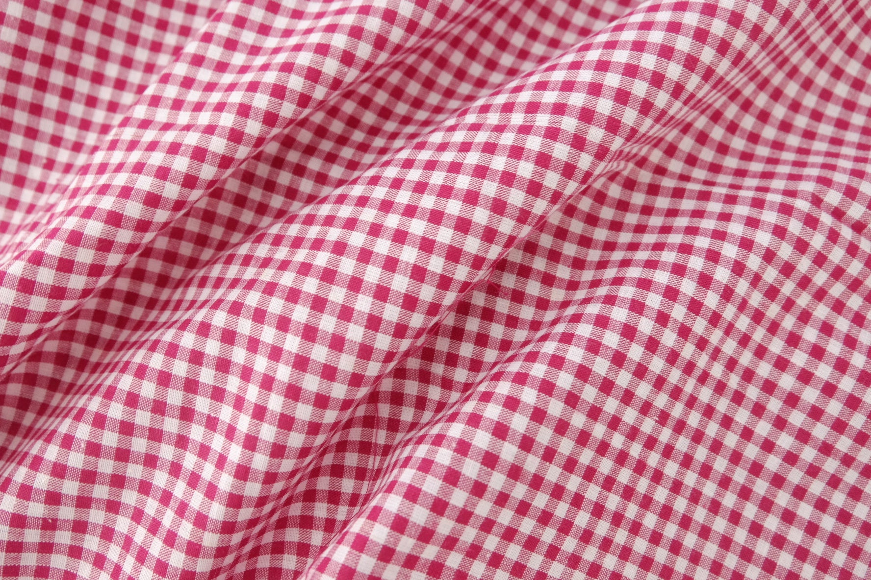 Pink Gingham Yarn-Dyed Cotton – 3.3 yd