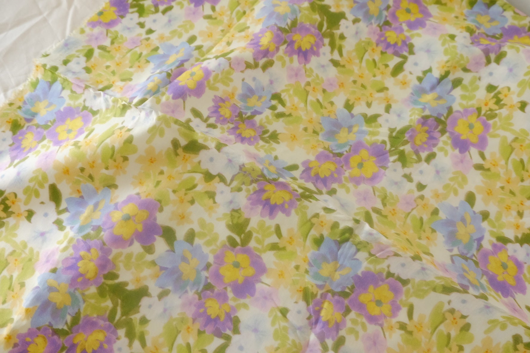 Pastel Meadow Floral Cotton Poplin – 2.2 yd
