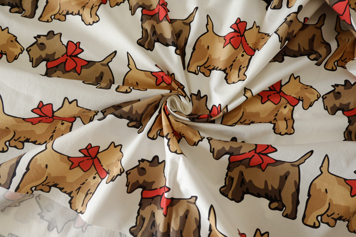 Scottie Dog High-Density Cotton Poplin – 1.6 yd
