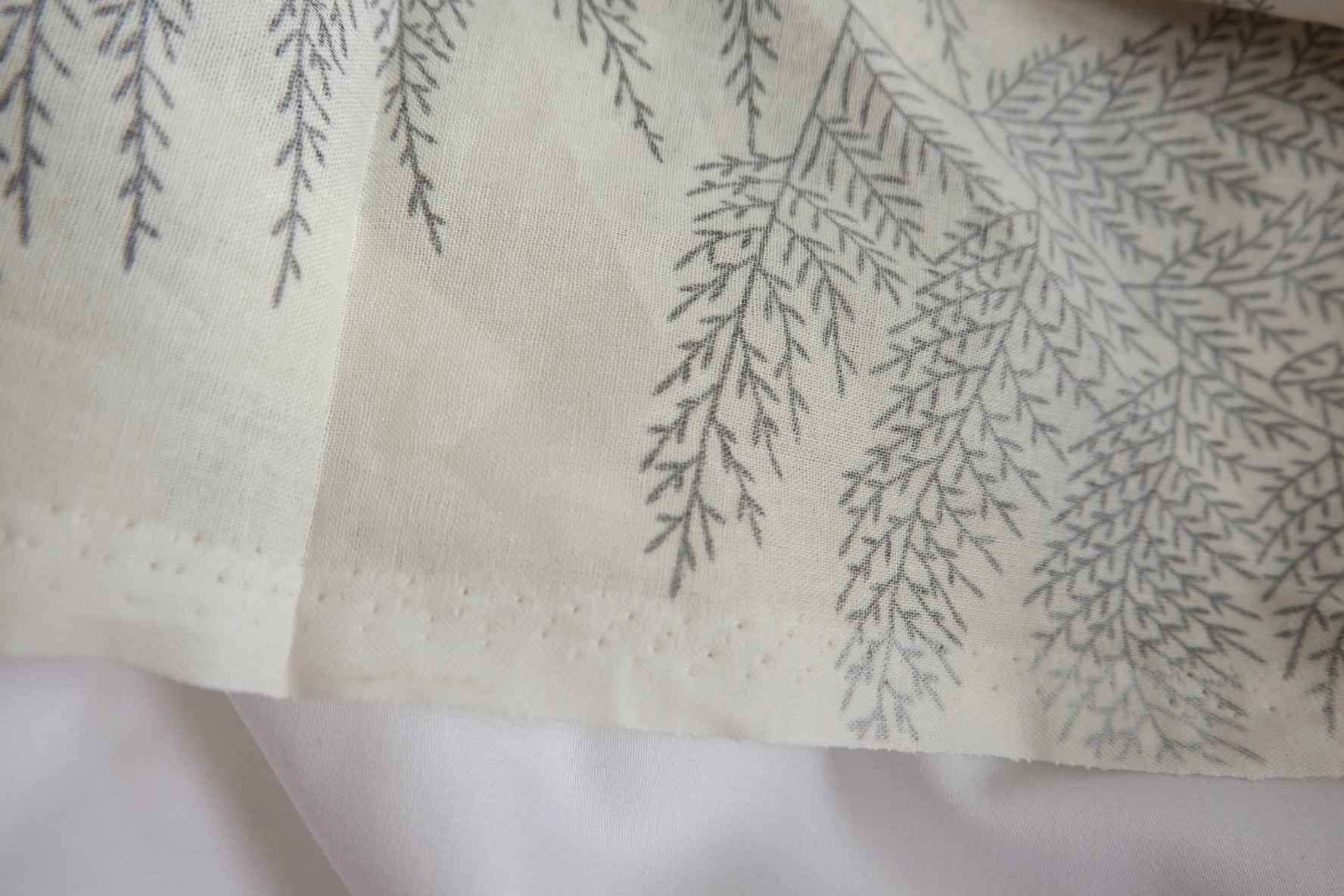 Black Fern Cotton-Linen Blend Fabric - 1.91 yd