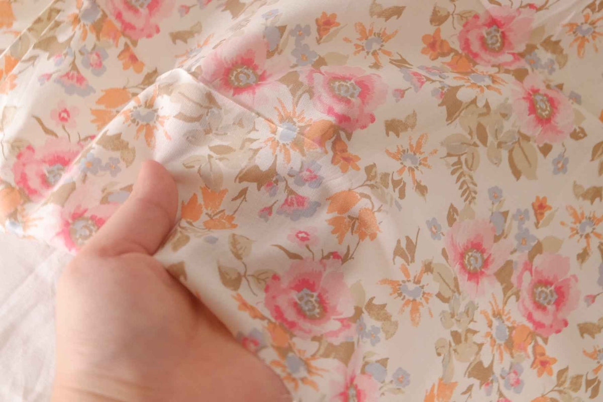 Soft Vintage Floral Cotton Lawn — 2.19 yd