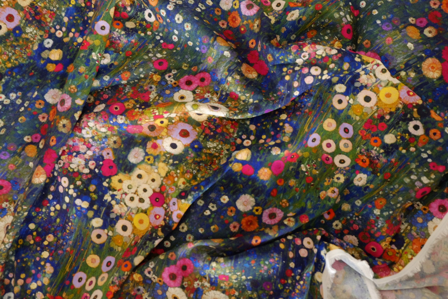 Midnight Garden Rayon Challis – 2.2 yd