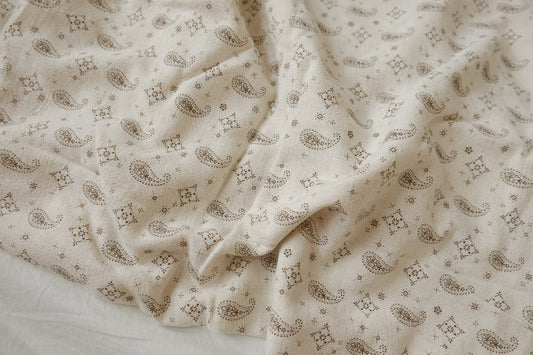 Washed Paisley Linen, 2.73 Yards