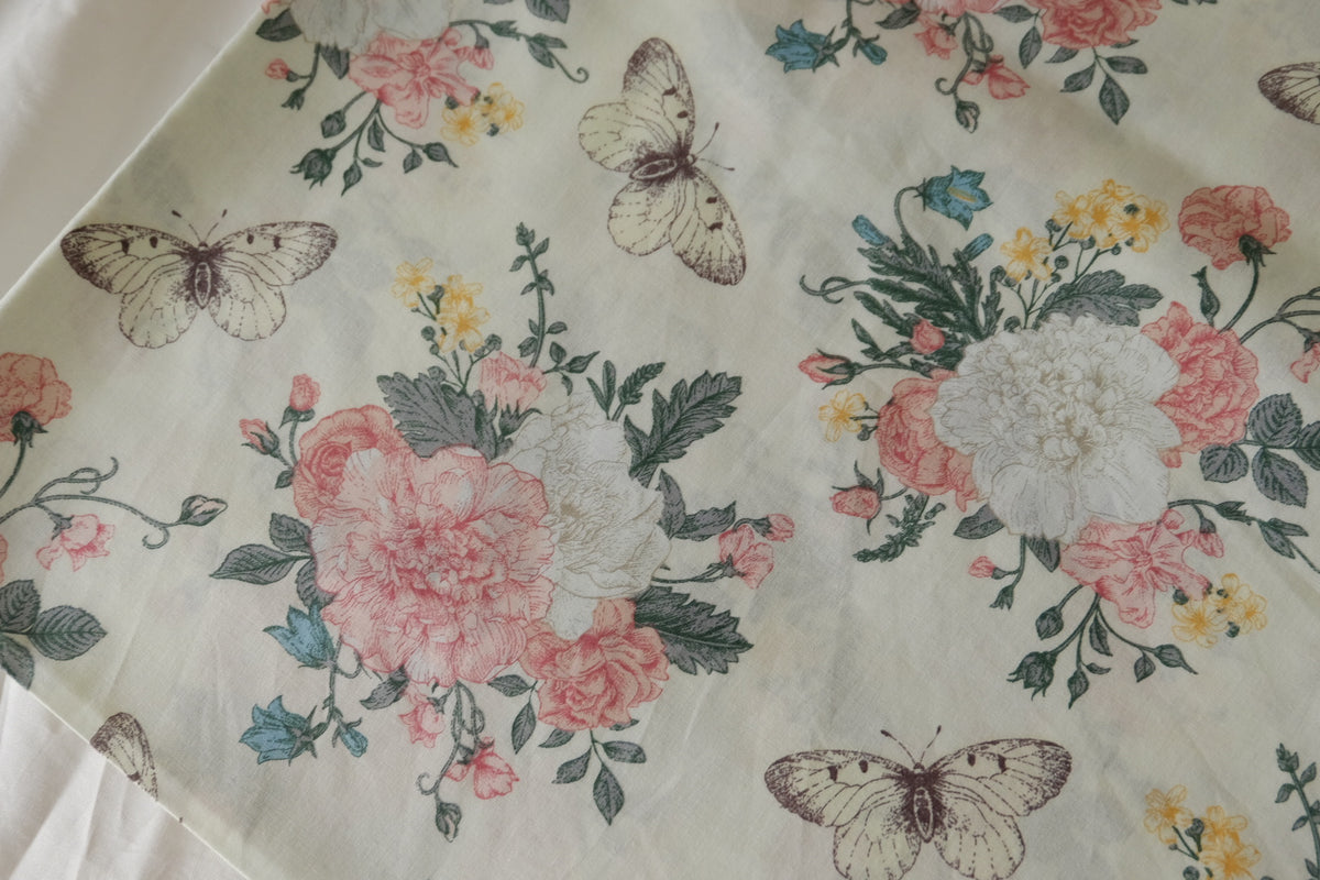 Butterfly Rose Cotton Lawn – 3.3 yd