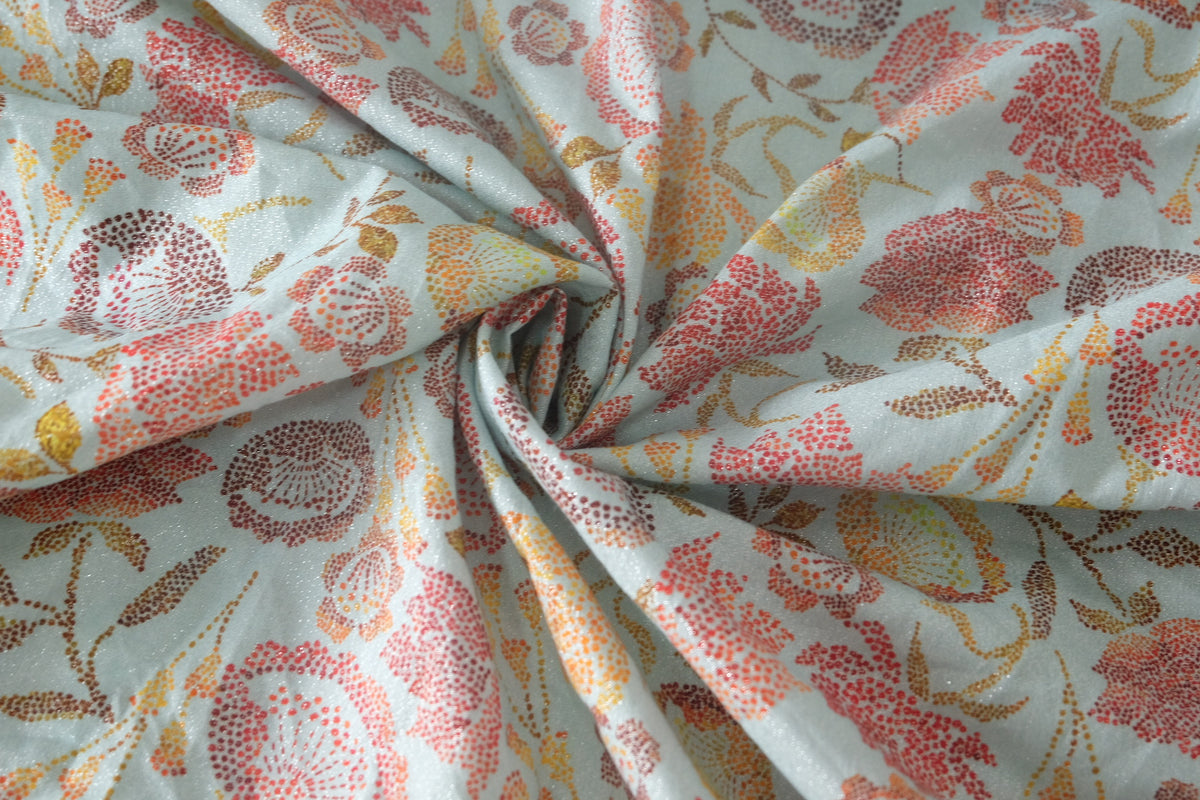 Shimmer Floral Cotton Lawn — 2.08 yd