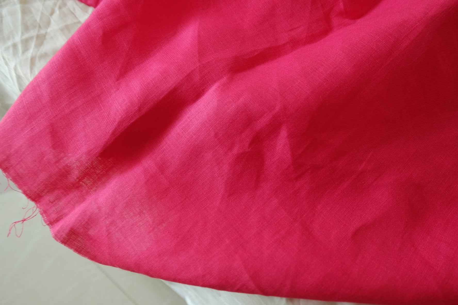 Hot Pink 14s Pure Linen – 2.19 yd