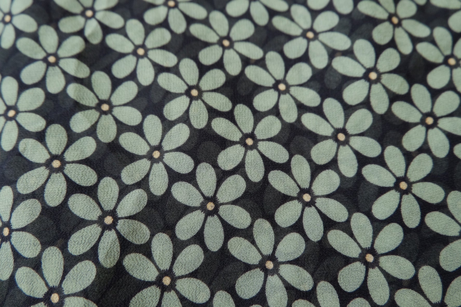 Small Floral Faux Silk Georgette 3.1 Yards