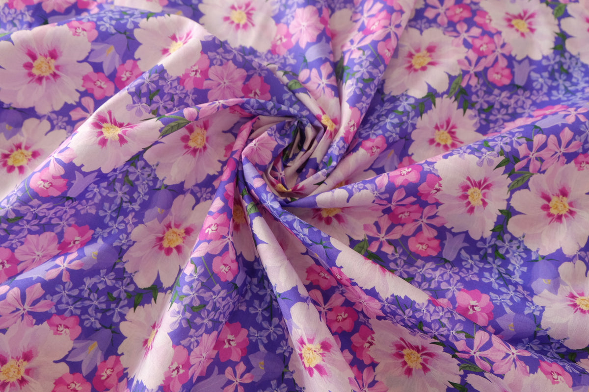 Violet Garden Cotton Lawn — 1.09 yd