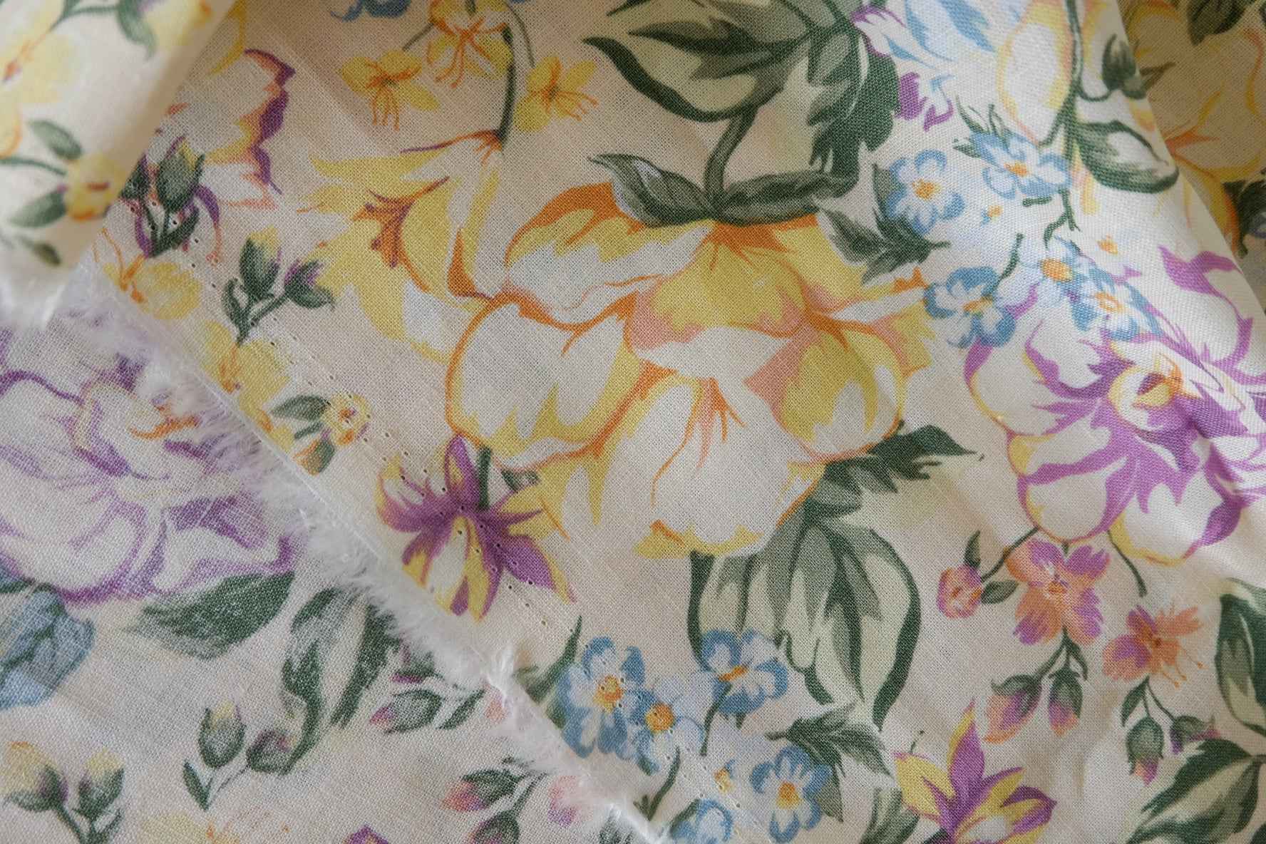 Vintage Garden Cotton Linen Fabric – 3.3 yd