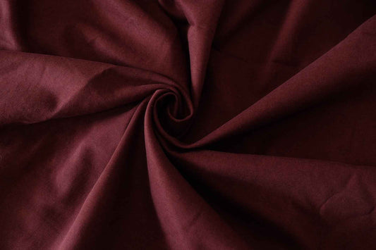 Burgundy Cupro Cotton Twill – 2.2 yd