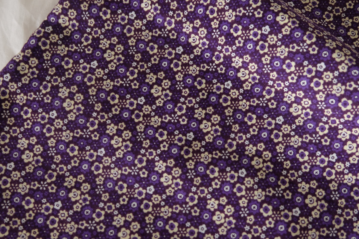 Midnight Violet Ditsy Floral – Cotton Fabric | 2.2 yards