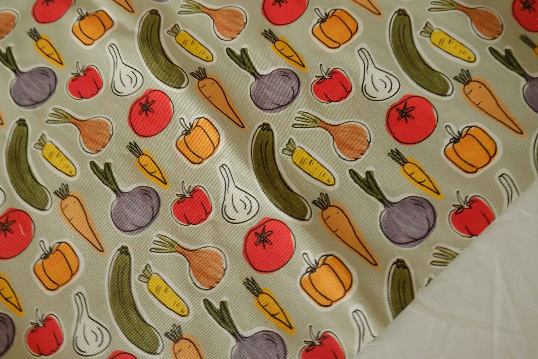 Vegetable Print Cotton Twill — 1.53 yd