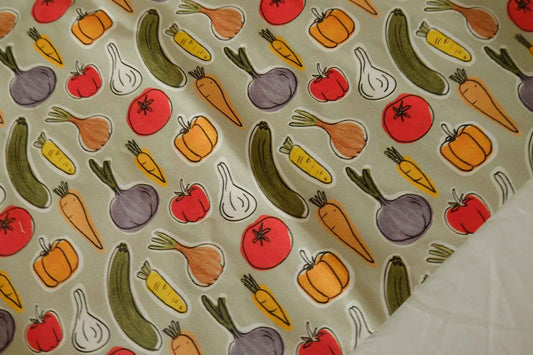 Vegetable Print Cotton Twill — 1.53 yd