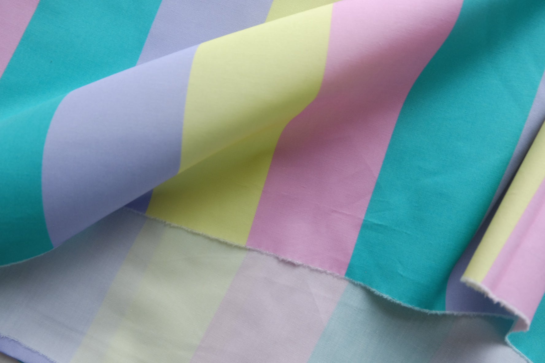Pastel Stripe High-Density Cotton Poplin – 2.2 yd