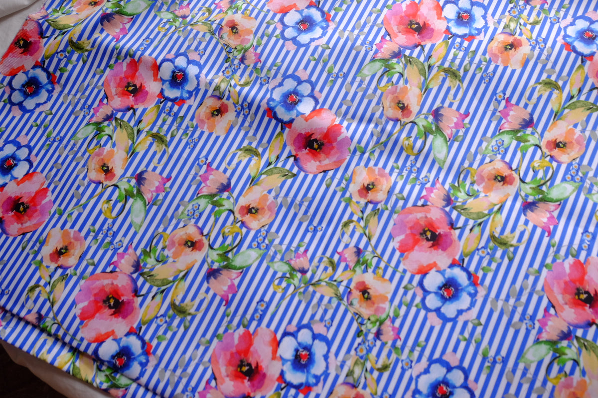 Statement Floral Cotton Sateen — 2.2 yd / 2.7 yd