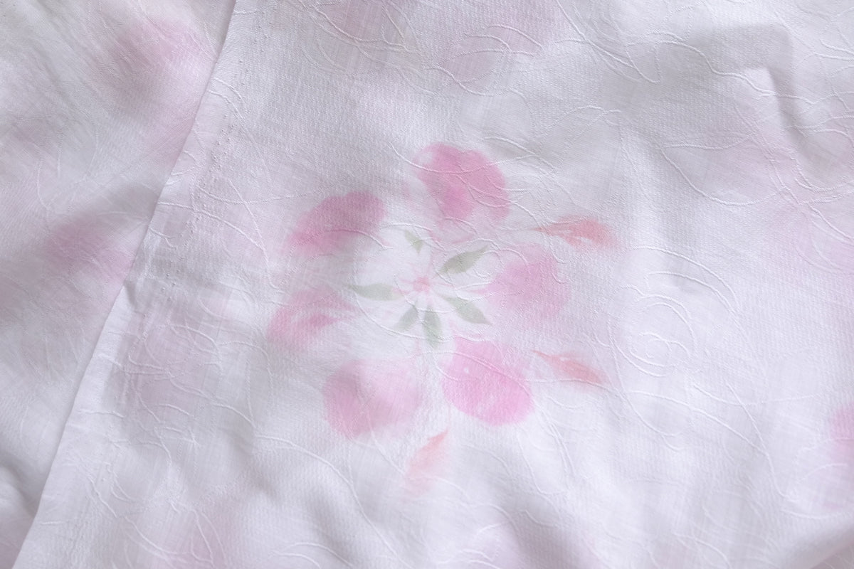 Blush Floral Jacquard Tencel – 3.3 yd