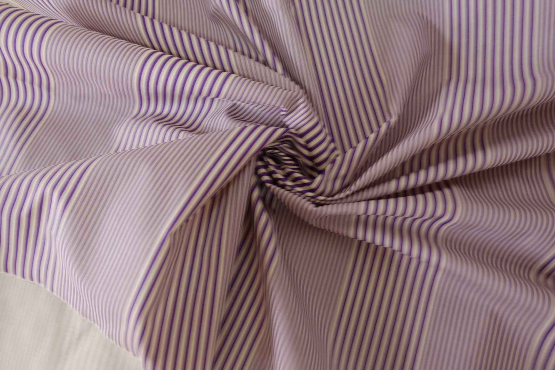 Purple Pinstripe Crisp Cotton Poplin – 2.2 yd