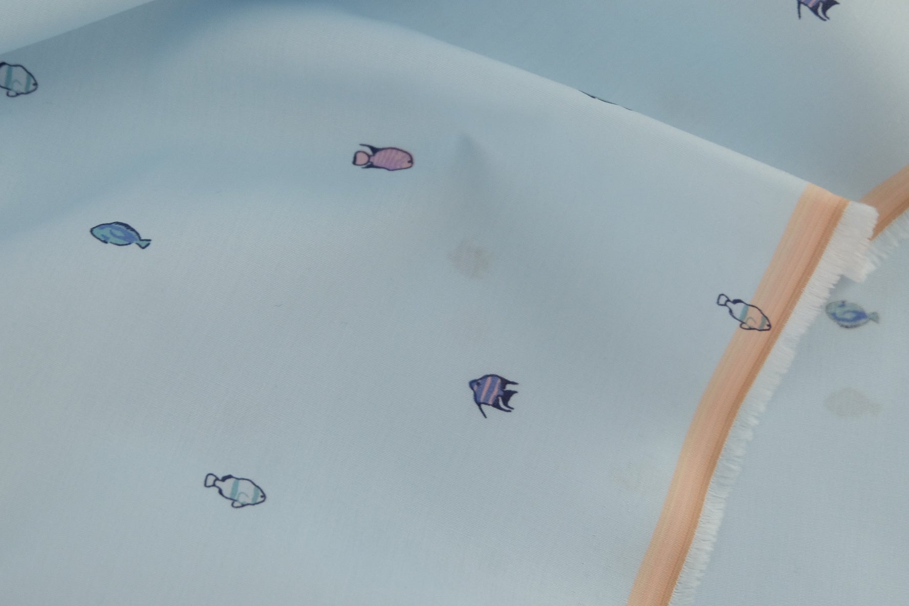 Tiny Fish Silky Lightweight Fabric – 2.2 yd