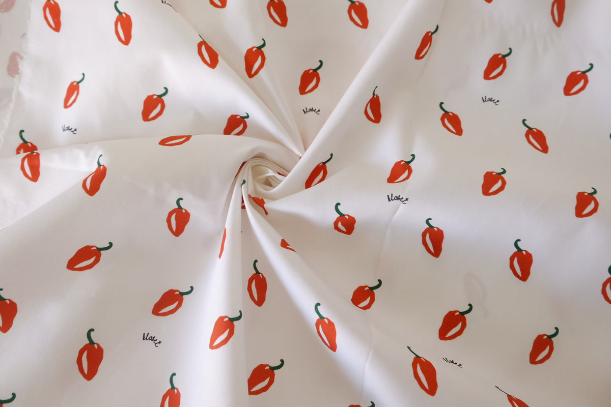 Red Pepper Cotton Poplin – 2.2 yd