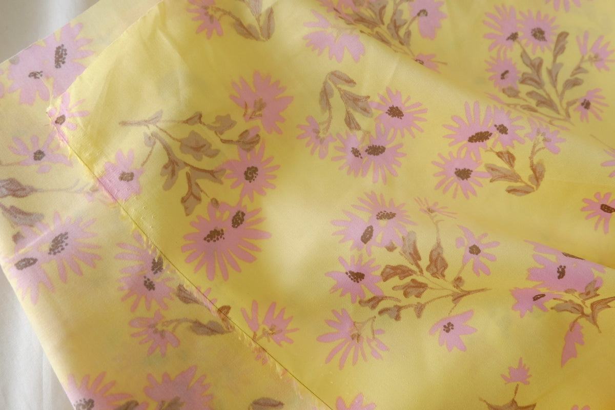 Buttercup Blossom Cotton Lawn – 2.2 yd