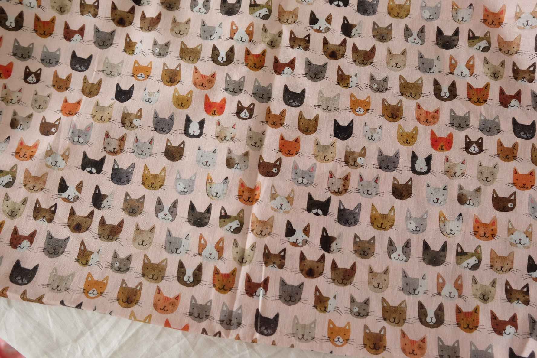 Cat Faces Cotton Lawn — 2.73 yd