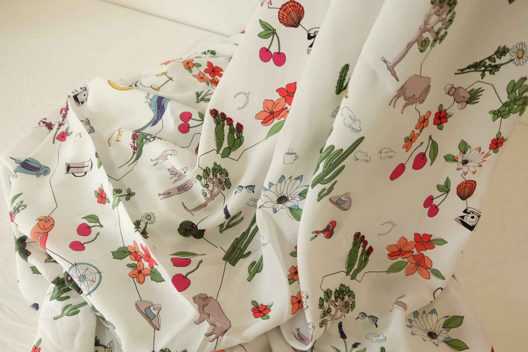 Western Novelty Cupro Dress Fabric – 3.3 yd
