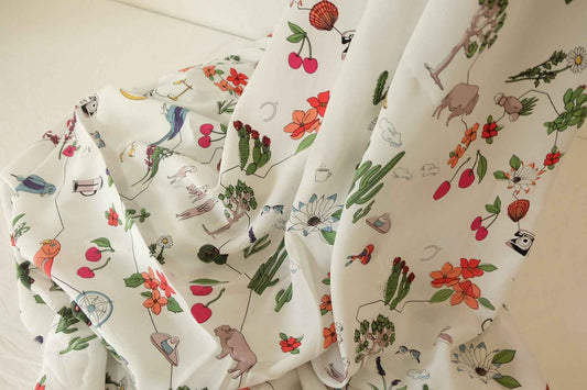 Western Novelty Cupro Dress Fabric – 3.3 yd