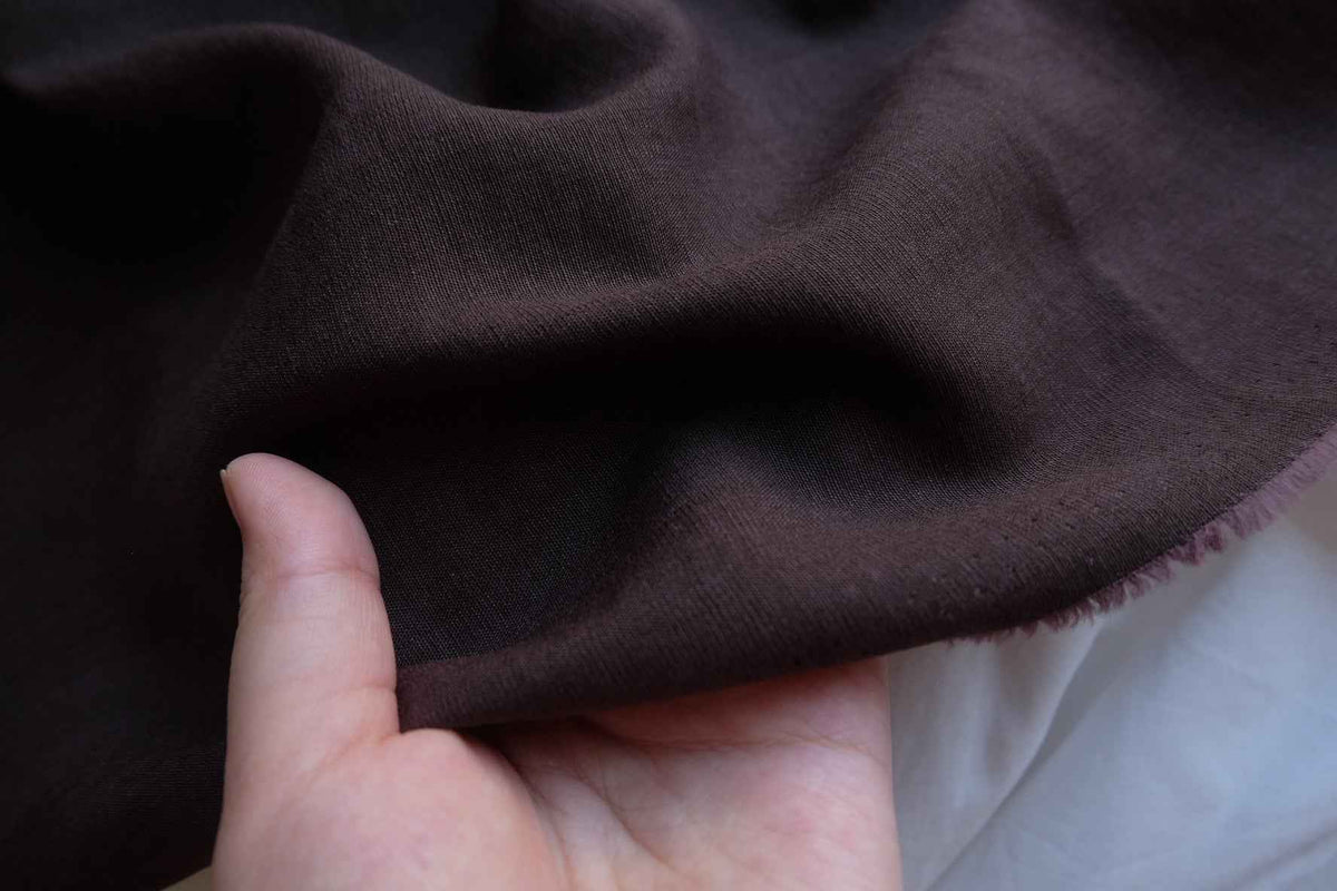 Cocoa Rose Cupro Cotton Linen Blend Fabric – 2.19 yd