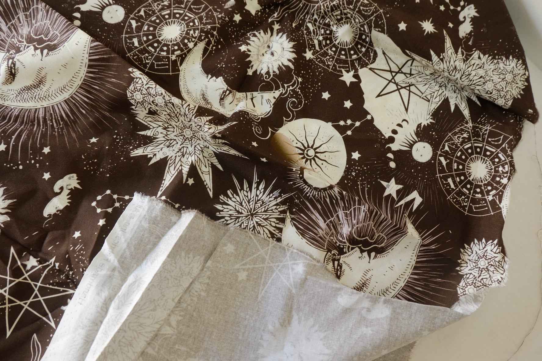 Celestial Moon Cotton Fabric – 1 yd