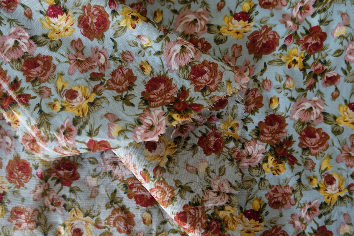 Vintage Rose Garden Cotton – 2.19 yd