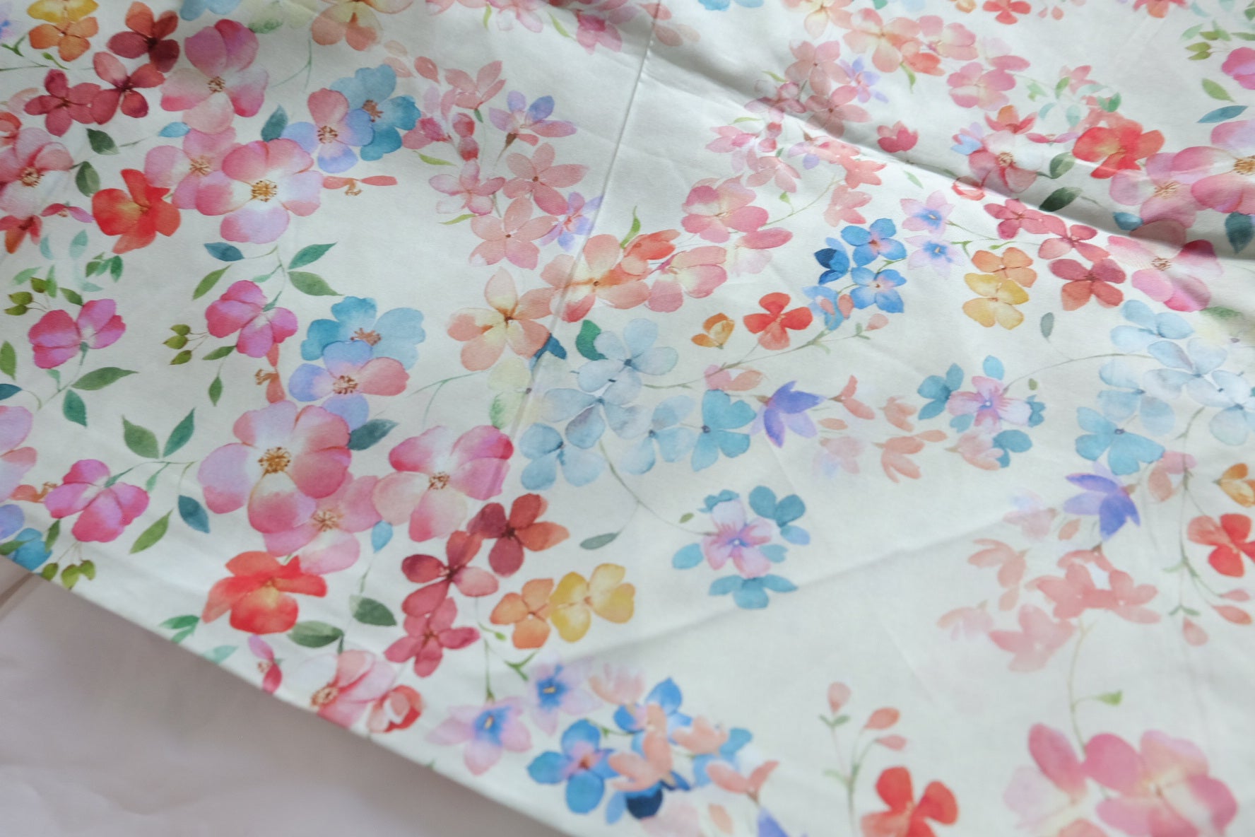Watercolor Garden Cotton Poplin Fabric - 3.28 yd