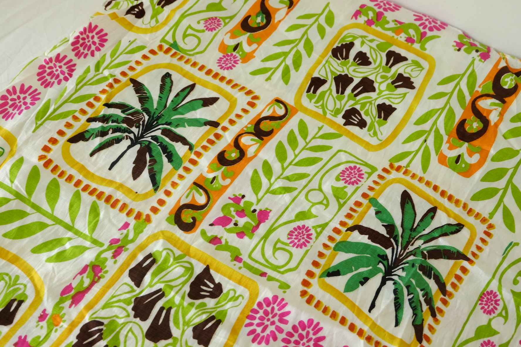Tencel Cotton Floral Placement Print Fabric – 3.5 yd (Imperfect Batch)