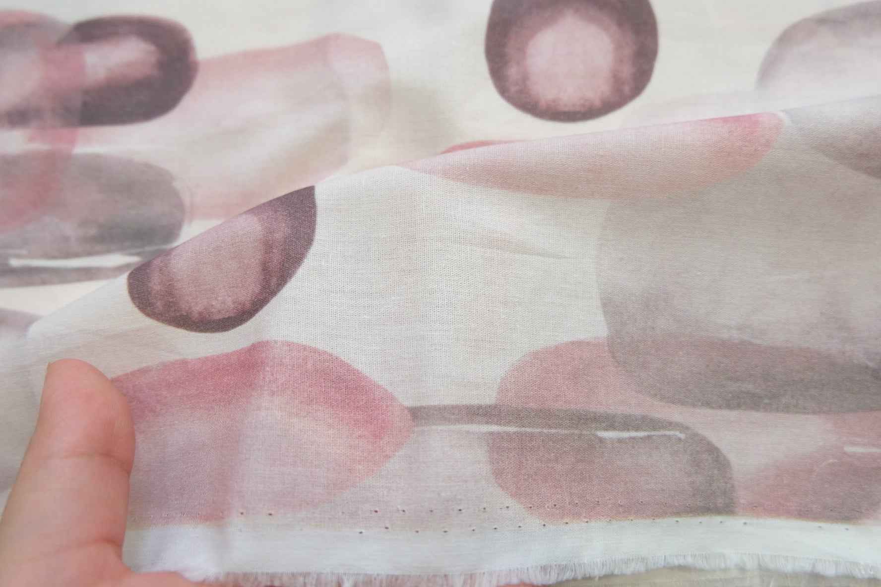 3 for 58 | Abstract Blush Cotton Fabric — 3.28 Yards