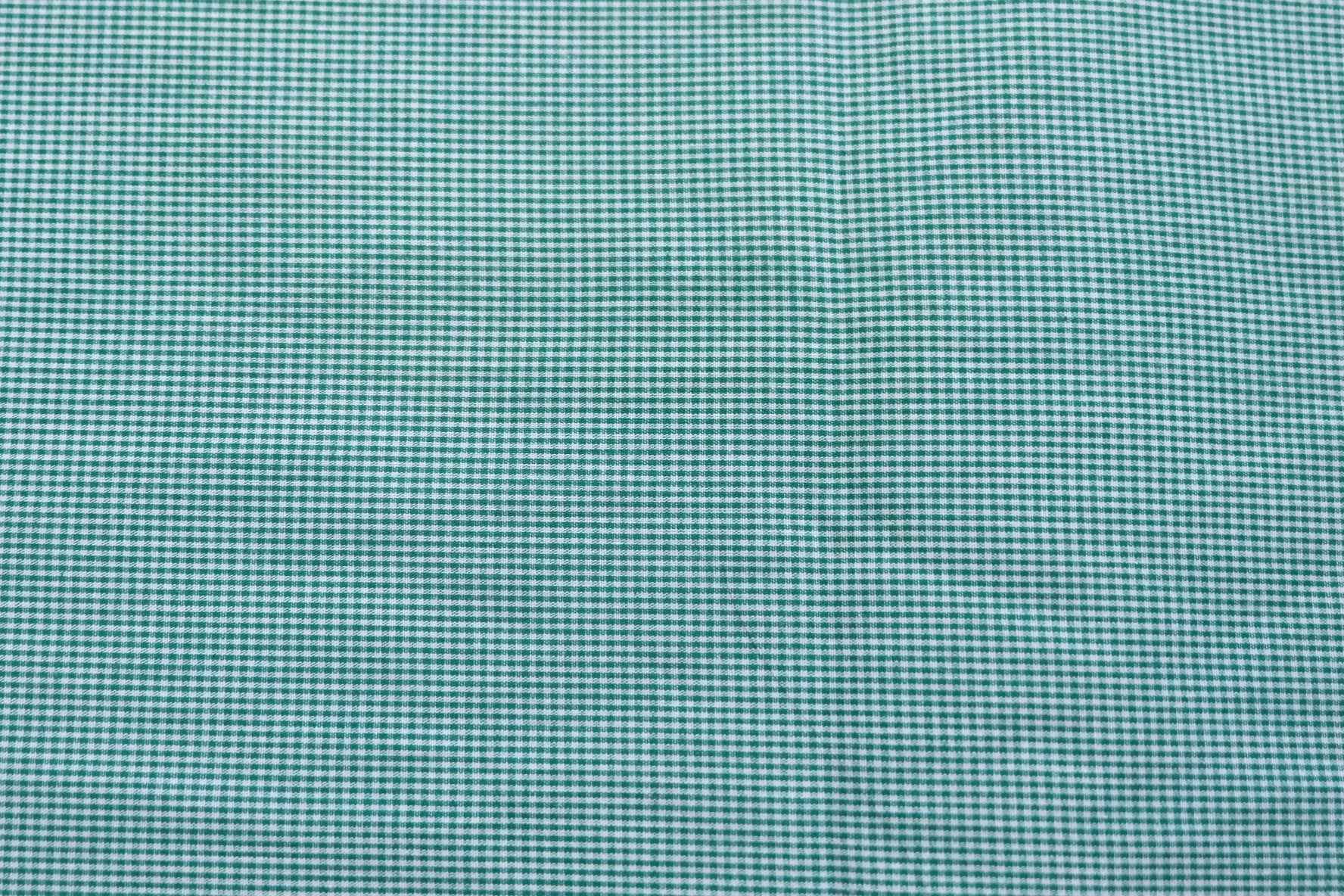 3 for 58 | Green Mini Gingham Cotton Fabric — 3.28 Yards