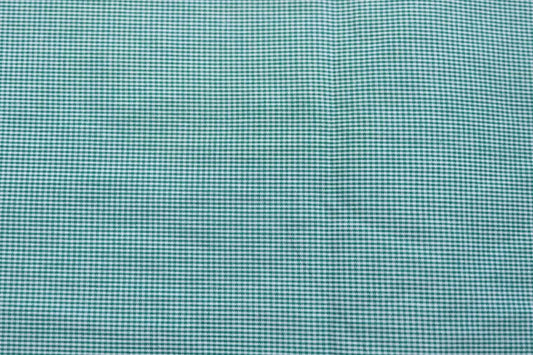 3 for 58 | Green Mini Gingham Cotton Fabric — 3.28 Yards