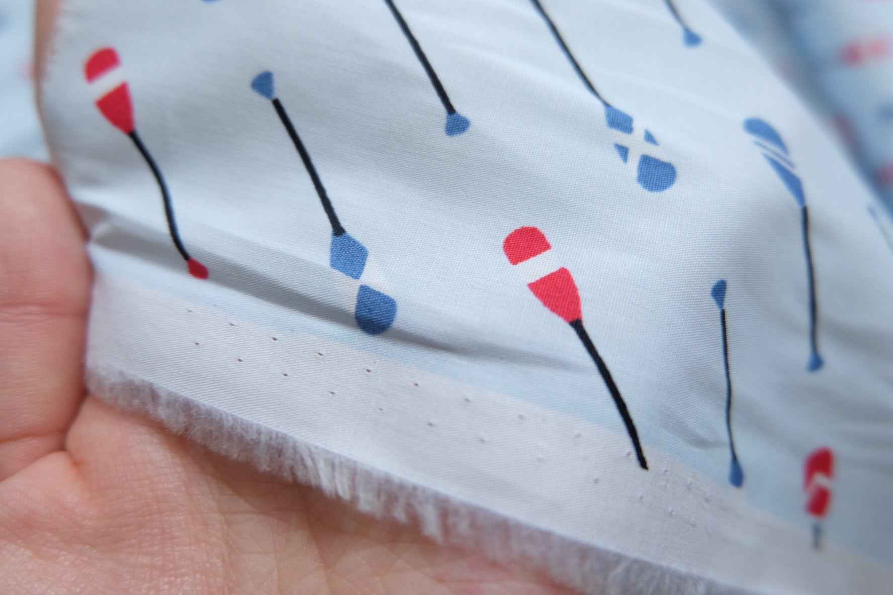 3 for 58 | Oar Print Cotton Poplin Fabric — 3.28 Yards