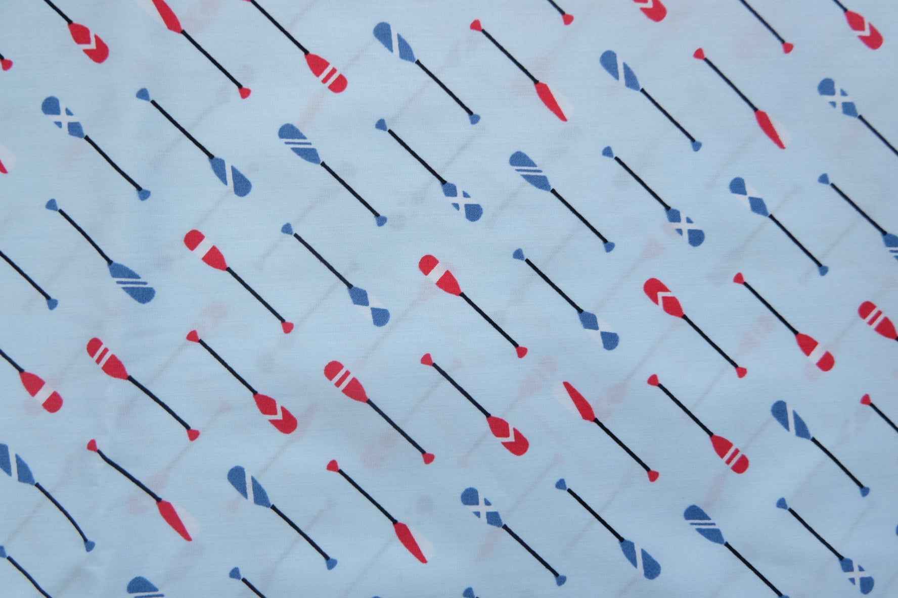 3 for 58 | Oar Print Cotton Poplin Fabric — 3.28 Yards